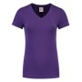 T-shirt V Hals Fitted Dames 101008 Purple M