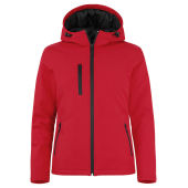 Clique Padded hoody softshell ladies rood xs