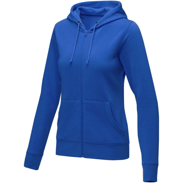 Theron dames hoodie met ritssluitng - Blauw - XXL