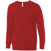 Heren pullover met v-hals Red 4XL