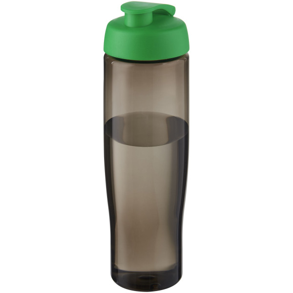 H2O Active® Eco Tempo 700 ml flip lid sport bottle - Green/Charcoal