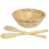 Argulls salladsskål och verktyg av bambu - Natural