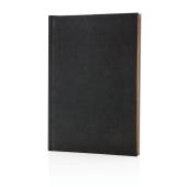 Deluxe stoffen 2-in-1 A5 notitieboek, paars Deluxe stoffen 2-in-1 A5 notitieboek, paars