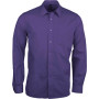 Overhemd in onderhoudsvriendelijk polykatoen-popeline heren Purple XS