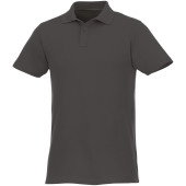 Helios herenpolo met korte mouwen - Storm grey - L