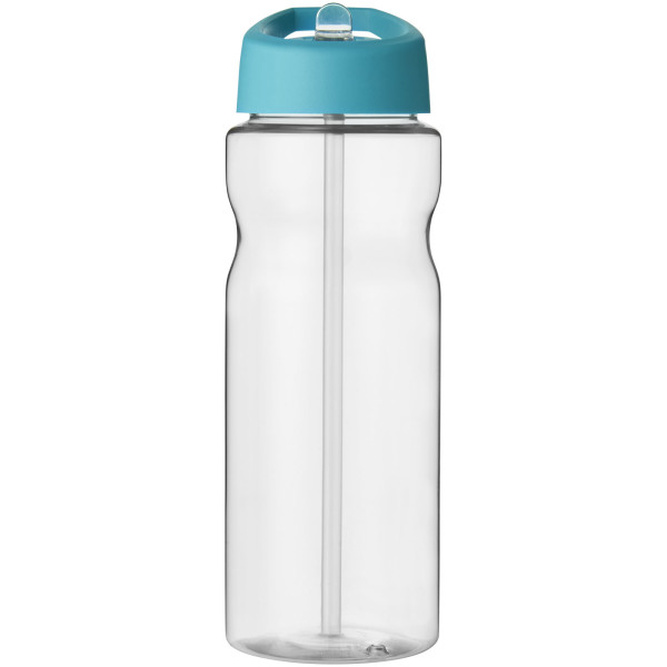 H2O Active® Base 650 ml spout lid sport bottle - Transparent/Aqua blue