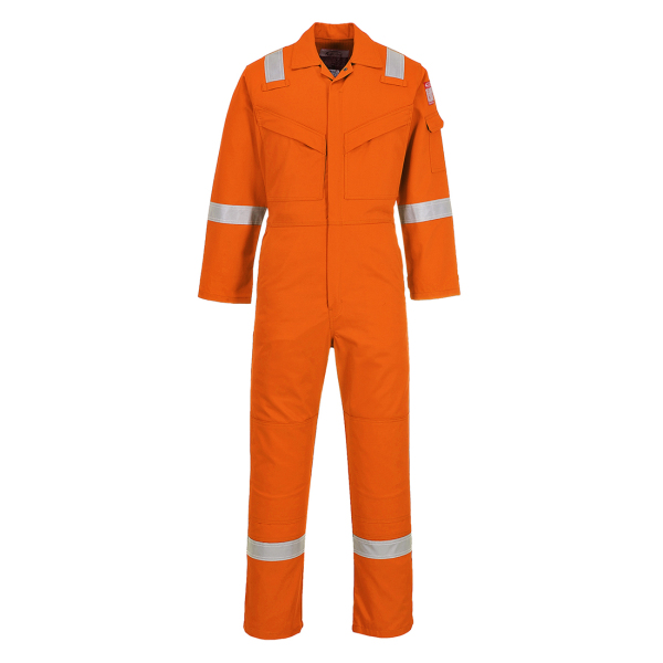 Flame Resistant Anti-Static Coverall 350g Orange Tall