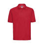 Men's Classic Polycotton Polo - Bright Red - XS