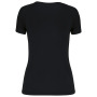 Dames sport-t-shirt V-hals Black XXL