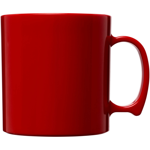 Standard 300 ml plastic mug - Red