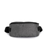 Handtas met moderne sluiting in een contrasterende kleur Dark Grey Heather / Black One Size