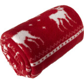 Polar fleece rendier deken (180 gr/m²) Jane rood