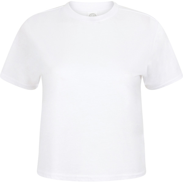 Women's cropped Boxy t-shirt White XL