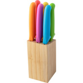 Steakmessen, 6 stuks in messenblok Steakmessen, 6 stuks in messenblok