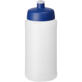 Baseline® Plus 500 ml flaska med sportlock - Transparent/Blå