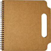 Kartonnen notitieboek (A5) met handgreep en ringband