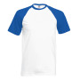 Valueweight Short Sleeve Baseball T White / Royal Blue 3XL
