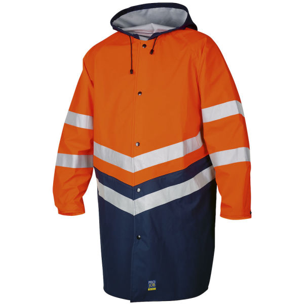 6403 Rainjacket HV Orange/Grey CL.3 XL