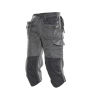 Jobman 2290 Long shorts cotton do.grijs/zwa D120