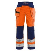 High Vis Oranje/Marineblauw