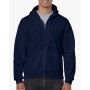 Gildan Sweater Hooded Full Zip HeavyBlend for him 533 navy XXL