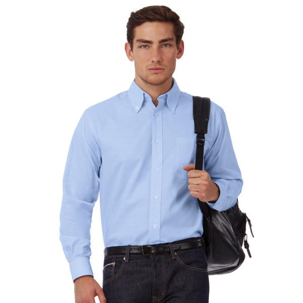 Oxford LSL/men Shirt - Oxford Blue
