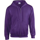 Heavy Blend™Adult Full Zip Hooded Sweatshirt Purple S