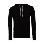 Unisex Poly-Cotton Pullover Hoodie - Black - XS