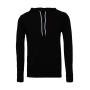 Unisex Poly-Cotton Pullover Hoodie - Black - L