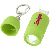 Avior nyckelring med laddningsbar USB-lampa - Limegrön