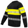 6129 Sweatshirt Roundneck Yellow/black XS