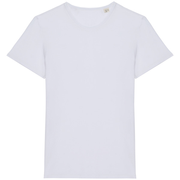 Afgewassen uniseks T-shirt korte mouwen Washed white XS