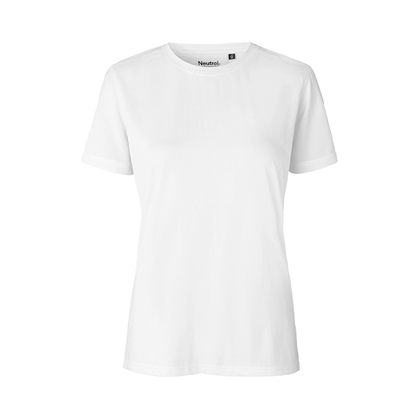 Neutral recycled ladies sportshirt-White-XL