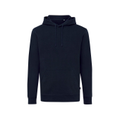 Iqoniq Jasper gerecycled katoen hoodie, donkerblauw (XXL)