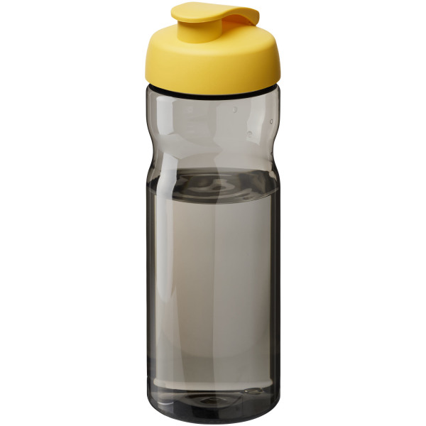 H2O Active® Eco Base 650 ml flip lid sport bottle - Charcoal/Yellow