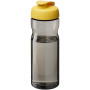 H2O Active® Eco Base 650 ml sportfles met kanteldeksel - Charcoal/Geel
