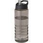 H2O Active® Eco Treble 750 ml drinkfles met tuitdeksel - Charcoal/Zwart