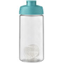 H2O Active® Bop 500 ml shaker bottle - Aqua blue/Transparent