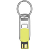 Flip USB - Lime/Zilver - 2GB