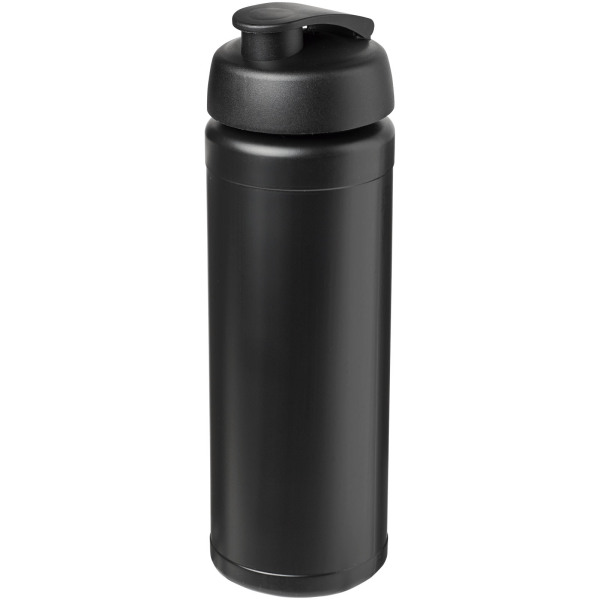 Baseline® Plus grip 750 ml flip lid sport bottle - Solid black