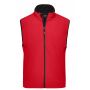 Men's Softshell Vest - red - 3XL