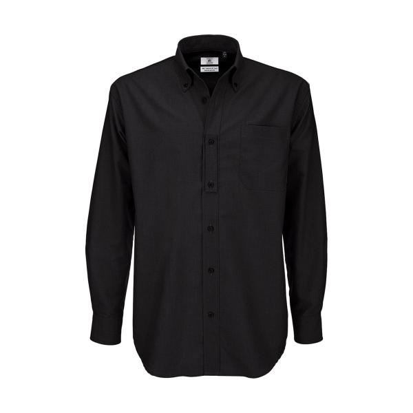 Oxford LSL/men Shirt - Black