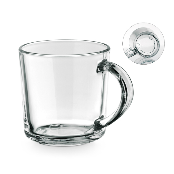 SOFFY. Glass mug 230 ml