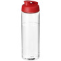 H2O Active® Vibe 850 ml flip lid sport bottle - Transparent/Red