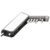 Reno mini gereedschapsset met 7 functies en zaklamp Reno mini gereedschapsset met 7 functies en zaklamp