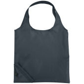 Bungalow opvouwbare polyester boodschappentas 7L - Charcoal