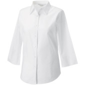 Ladies' 3/4 Sleeve Easy Care Fitted Shirt White L