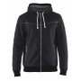 Hooded sweatshirt met rits gevoerd