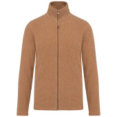 Microfleece met rits heren Camel Heather L