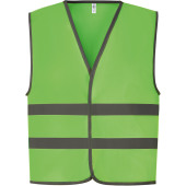 Gilet with Reflective Hem & Strips Lime 4/6 ans